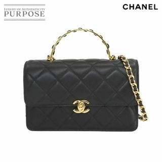 シャネル(CHANEL)の未使用 展示品 シャネル CHANEL マトラッセ 2way ハンド チェーン ショルダー バッグ レザー ブラック ゴールド 金具 VLP 90230307(ハンドバッグ)