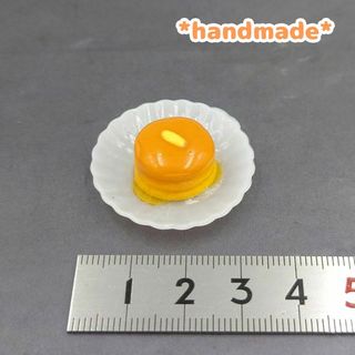 ハンドメイド　ミニチュア　はちみつ　ホットケーキ　パンケーキ　１個　ミニチュア(ミニチュア)