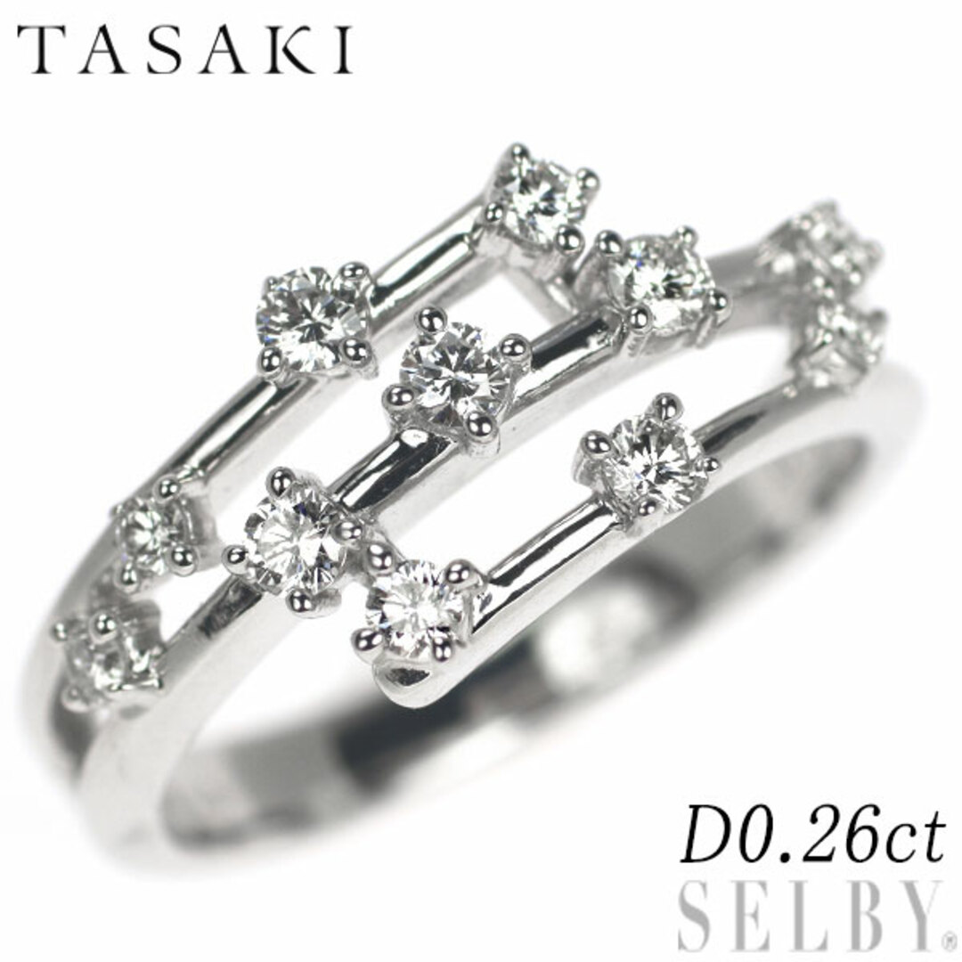 TASAKI(タサキ)の田崎真珠 K18WG ダイヤモンド リング 0.26ct レディースのアクセサリー(リング(指輪))の商品写真