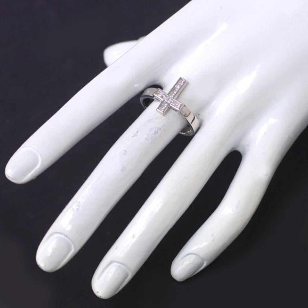 ゆきざき Pt900 ダイヤモンド リング 0.53ct クロス レディースのアクセサリー(リング(指輪))の商品写真