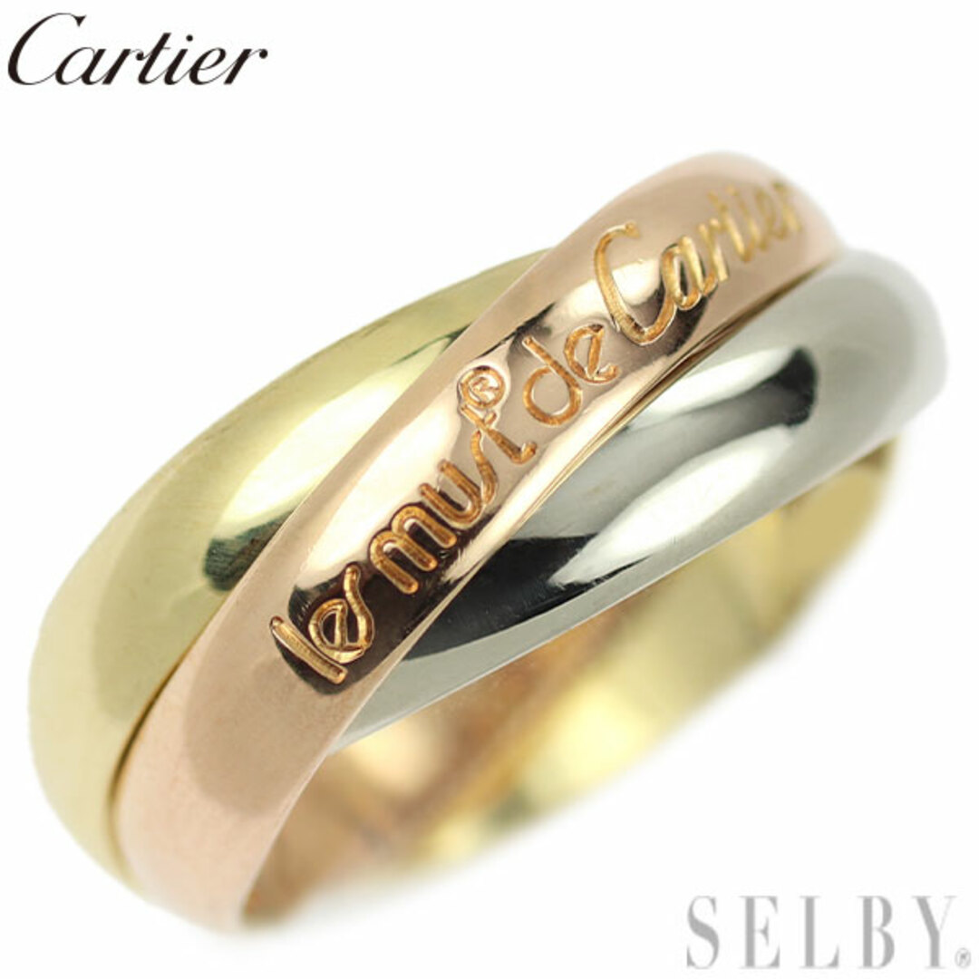 Cartier(カルティエ)のカルティエ K18YG/WG/PG リング トリニティ 49号 レディースのアクセサリー(リング(指輪))の商品写真