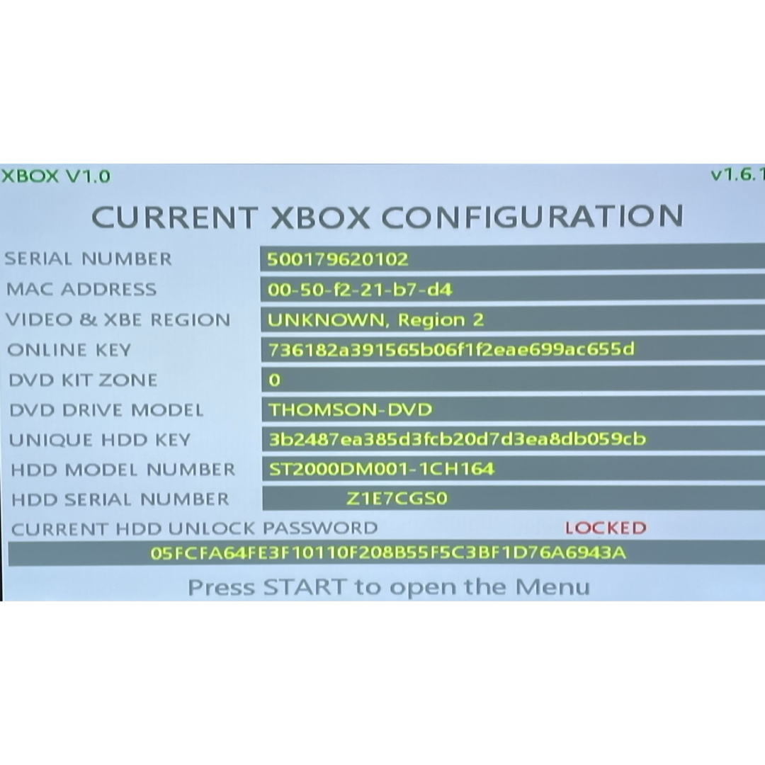 Xbox(エックスボックス)の初代XBOX / IND 5003 BIOS / BXMC4 2TB [XB] エンタメ/ホビーのゲームソフト/ゲーム機本体(家庭用ゲーム機本体)の商品写真