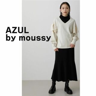 アズールバイマウジー(AZUL by moussy)のAZUL by moussy アズール　マウジー　セーター　ニット　白　ホワイト(ニット/セーター)