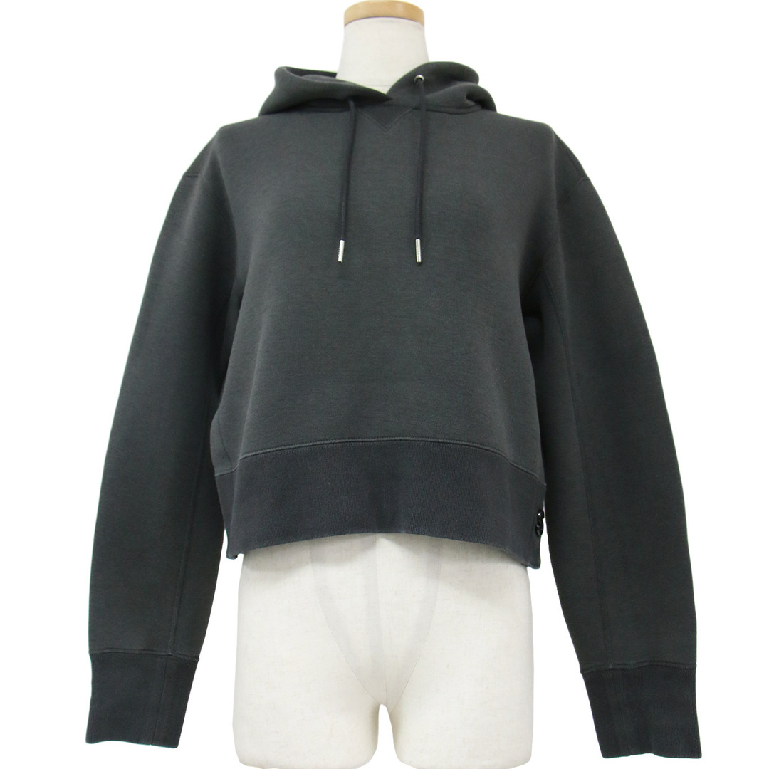 sacai(サカイ)のSacai サカイ パーカー スウェット フーディー チャコールグレー 2(M) スポンジスウェット ショート丈 コットン ポリエステル 綿 長袖 トップス カットソー 日本製 大人 きれいめ カジュアル【レディース】【中古】 レディースのトップス(パーカー)の商品写真