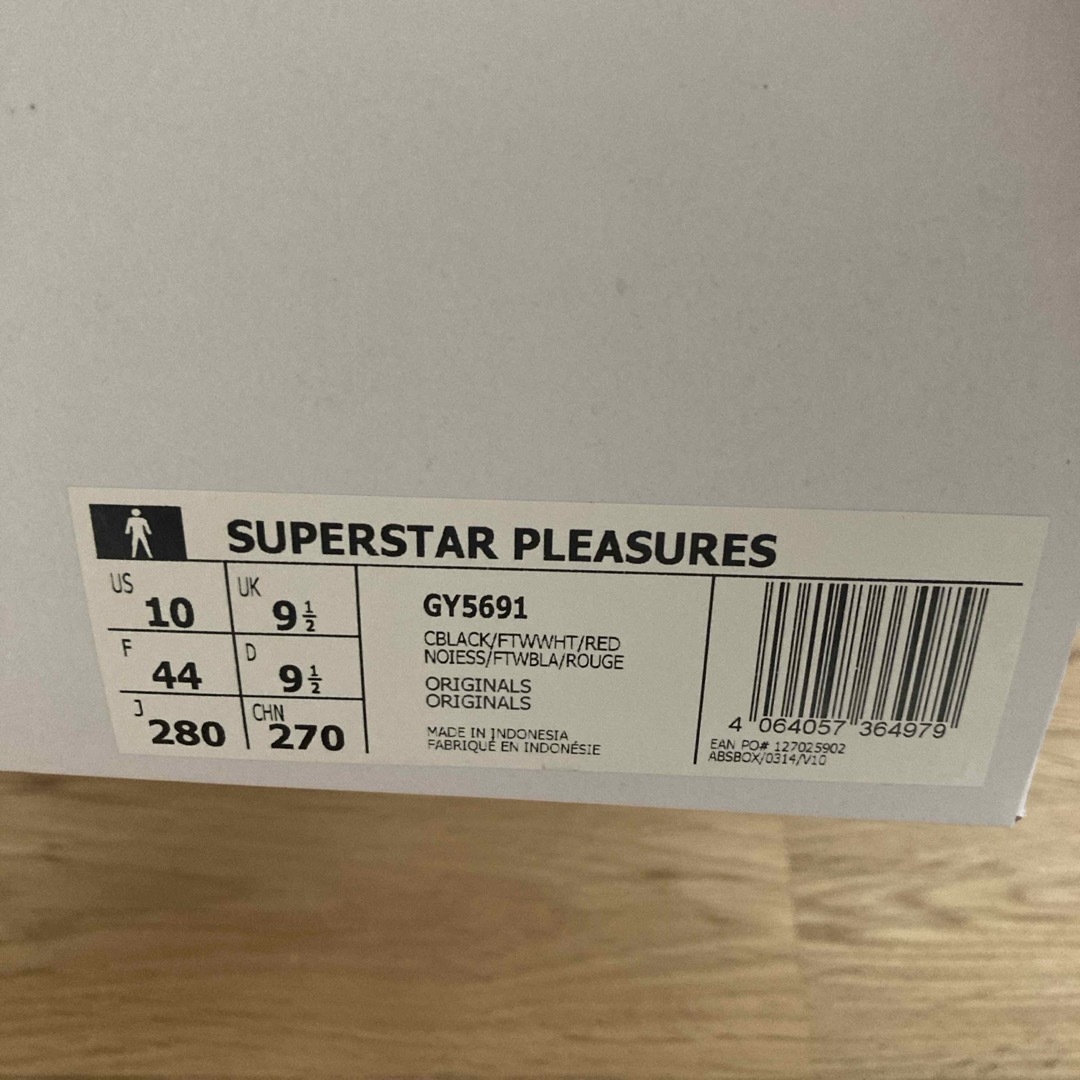 adidas(アディダス)のsuperstar pleasures メンズの靴/シューズ(スニーカー)の商品写真