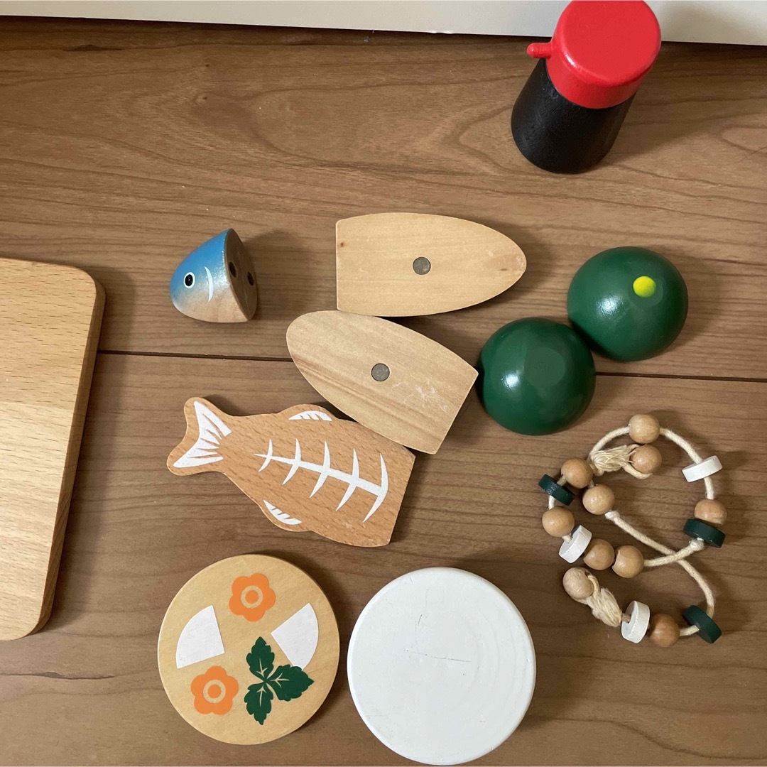 WOODY PUDDY - ままごと ウッディプッディ 焼き魚セット 和食 WOODY PUDDY - ままごと ウッディプッディ 焼き魚セット 和食