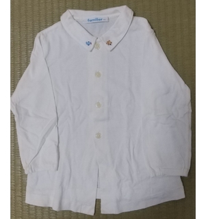 ファミリア(familiar)の美品 期間値下げ中 ファミリア 長袖Tシャツ 白 90(Tシャツ/カットソー)