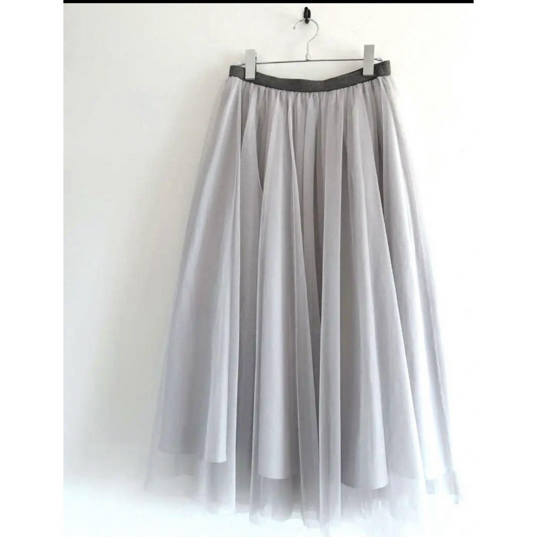 自由区(ジユウク)の自由区　チュールスカート　サイズ40 レディースのスカート(ロングスカート)の商品写真