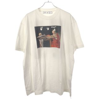 オフホワイト(OFF-WHITE)のOFF-WHITE オフホワイト 21SS CARAVAGGIO S/S OVER TEE オーバーサイズTシャツ ホワイト M OMAA038R21JER003(Tシャツ/カットソー(半袖/袖なし))