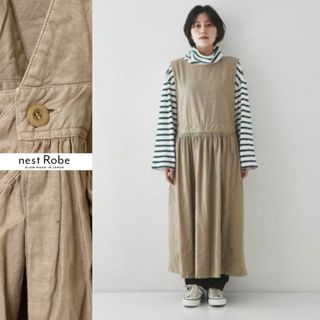 ネストローブ(nest Robe)のnest Robe  【UpcycleLino】 エプロンドレス(ロングワンピース/マキシワンピース)