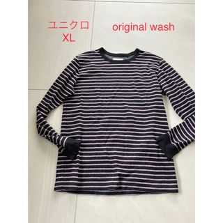 ユニクロ(UNIQLO)のユニクロ　長袖Tシャツ XL original wash(Tシャツ/カットソー(七分/長袖))