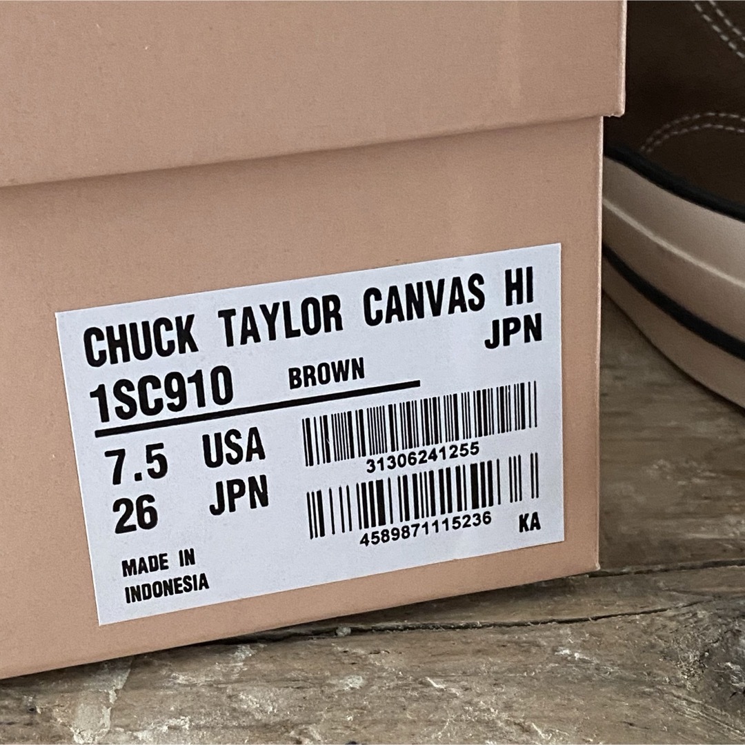 ADDICT(アディクト)の新品CONVERSE ADDICT CHUCK TAYLOR CANVAS HI メンズの靴/シューズ(スニーカー)の商品写真