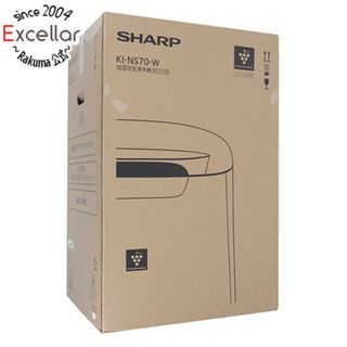 シャープ(SHARP)の【新品(開封のみ・箱きず・やぶれ)】 SHARP　加湿空気清浄機 プラズマクラスター25000搭載　KI-NS70-W　ホワイト(空気清浄器)