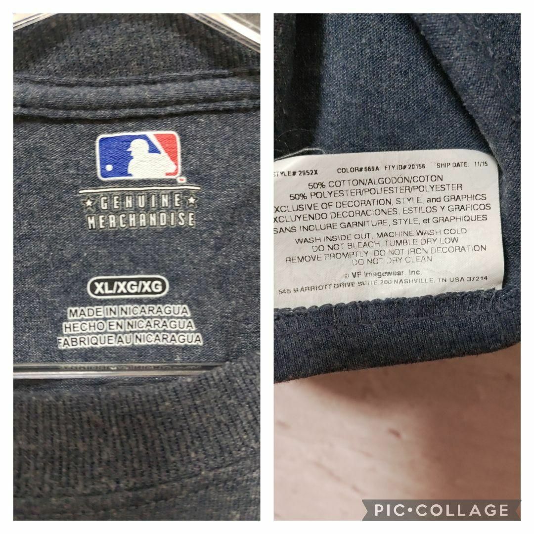 MLB　Milwaukee　ベースボール　Tシャツ　半袖　古着　Brewers メンズのトップス(Tシャツ/カットソー(半袖/袖なし))の商品写真