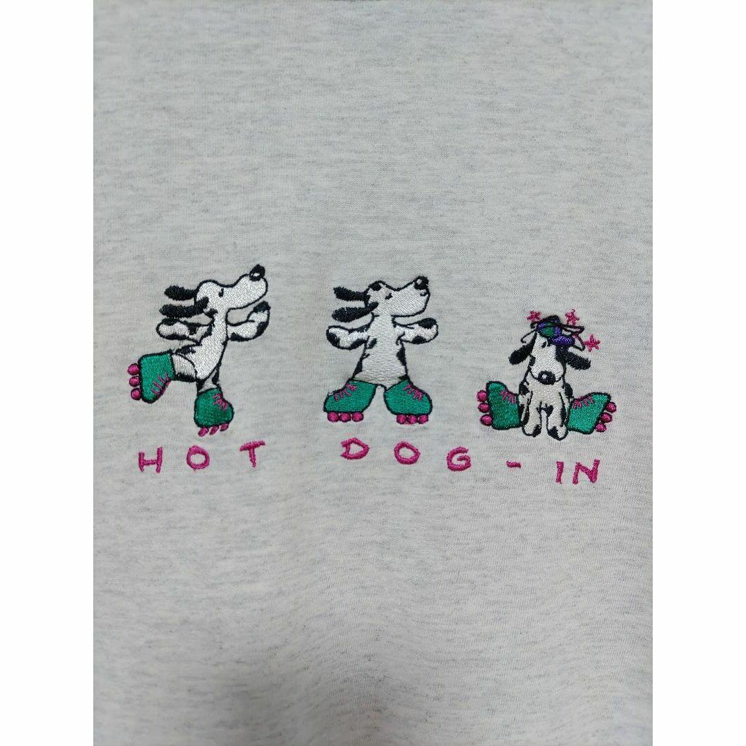Milaca　USA製　80s~90s　Tシャツワンピ　犬　古着　半袖 レディースのトップス(Tシャツ(半袖/袖なし))の商品写真