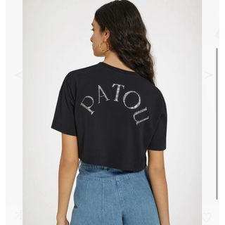 パトゥ(PATOU)のオーガニックコットン ディテール パトゥ クロップドTシャツ⭐︎XS(Tシャツ(半袖/袖なし))