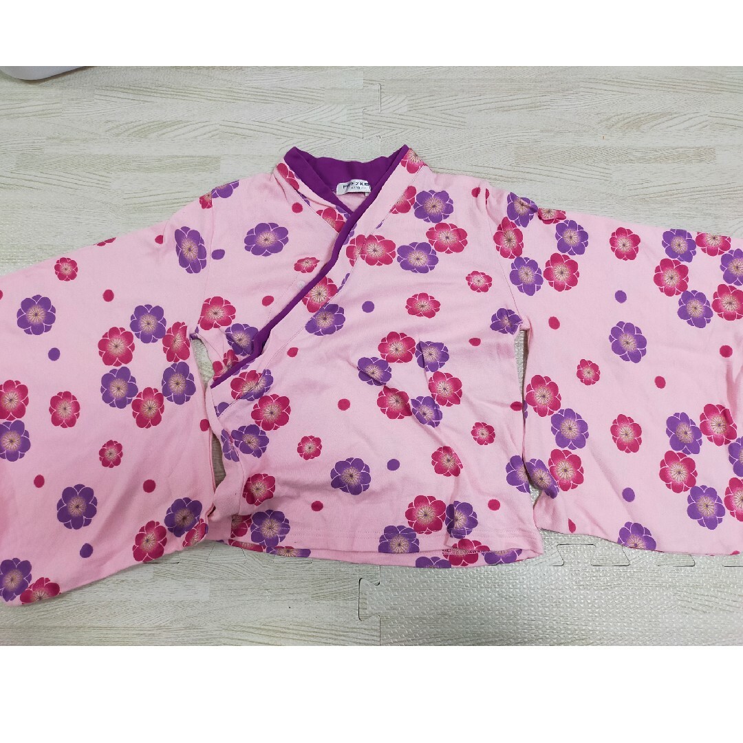 袴　110　女の子 キッズ/ベビー/マタニティのキッズ服女の子用(90cm~)(和服/着物)の商品写真