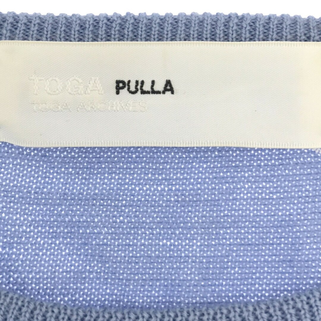 TOGA(トーガ)のTOGA PULLA トーガ プルラ 15AW ドット柄ニットセーター ブルー 36 TP52-XN215 レディースのトップス(ニット/セーター)の商品写真