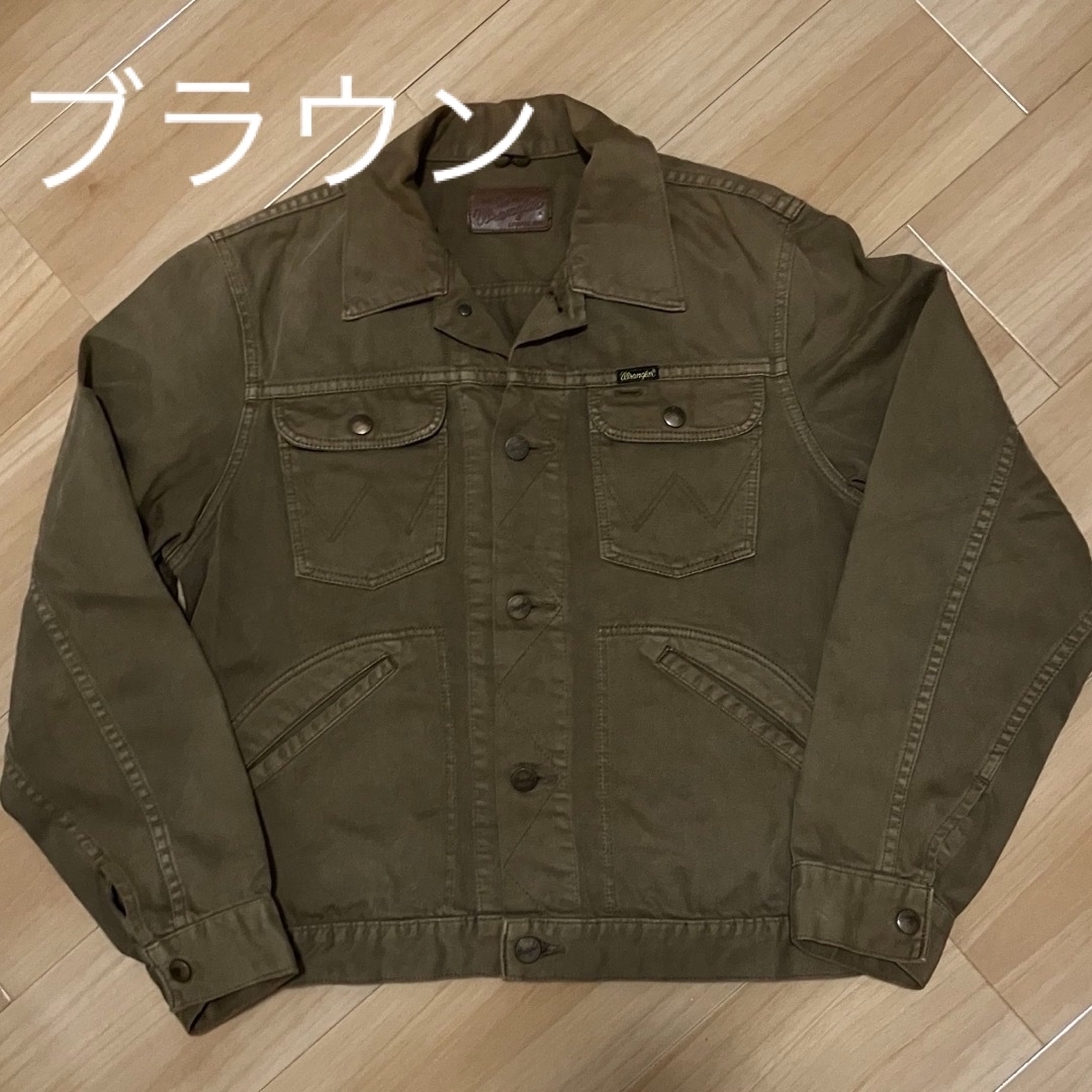 Wrangler(ラングラー)のラングラー　ジャケット　日本製　ブラウン　モカ　ブルーベル　124MJ 復刻 メンズのジャケット/アウター(Gジャン/デニムジャケット)の商品写真