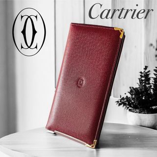 カルティエ(Cartier)のカルティエ マストライン ロングウォレット 二つ折り 長財布 レザー(財布)