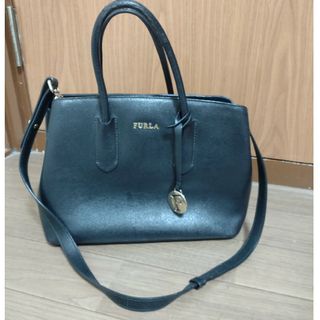 フルラ(Furla)の最終値下げ　フルラ　2way ハンド　ショルダーバッグ　黒 レザー(ショルダーバッグ)