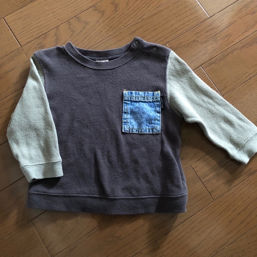 長袖　トップス　80  3枚セット　男の子 キッズ/ベビー/マタニティのベビー服(~85cm)(Ｔシャツ)の商品写真