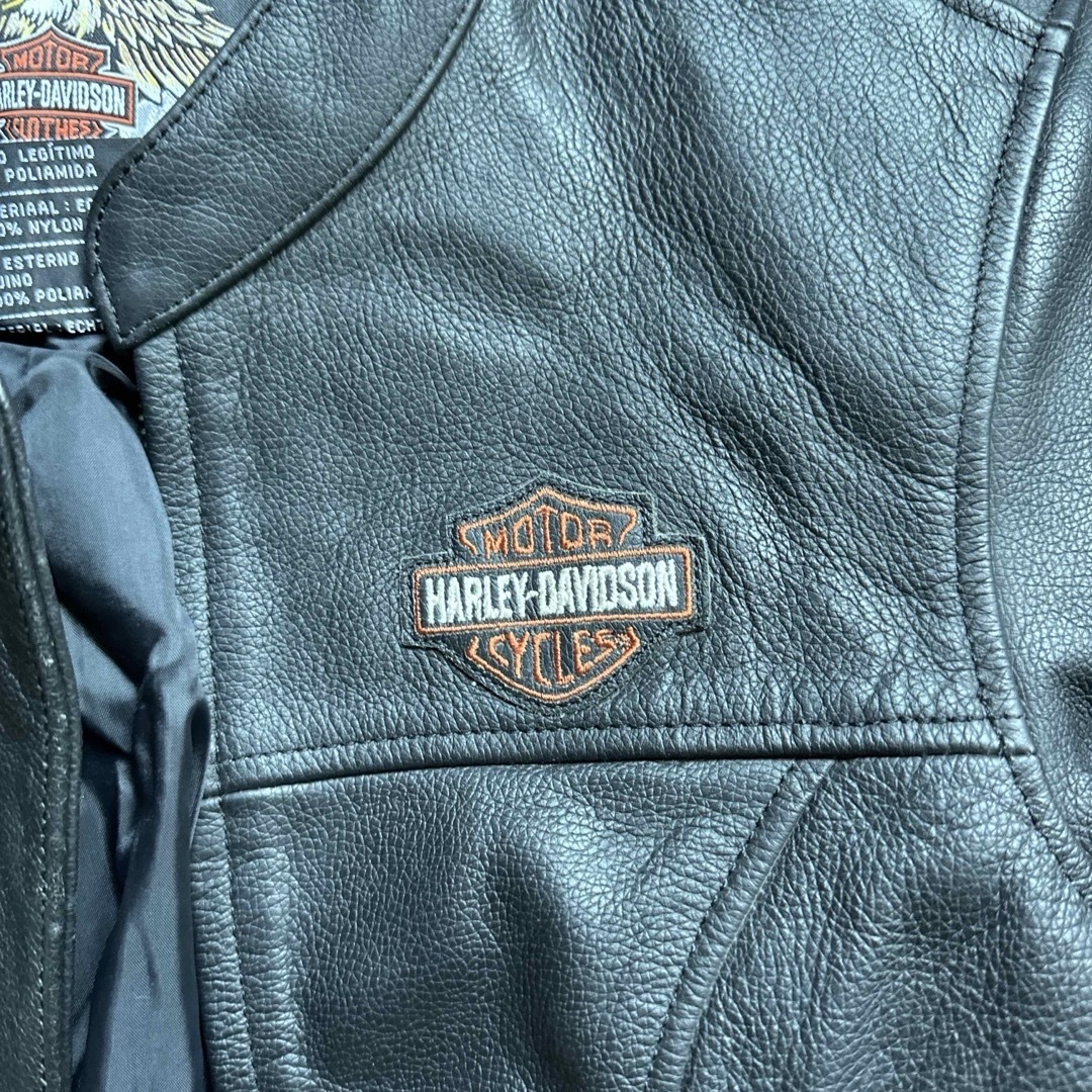 Harley Davidson(ハーレーダビッドソン)の本革ジャンパー　ハーレーダビットソン メンズのジャケット/アウター(ライダースジャケット)の商品写真