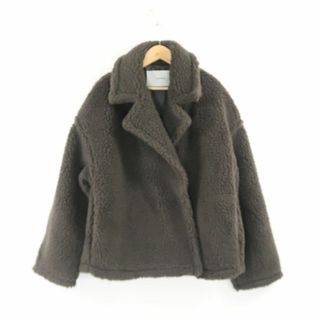 アダワス(ADAWAS)の美品 ADAWAS アダワス ADWS-301-69 ECO BOA JACKET エコ ボア ジャケット F ポリエステル 他 ショート コート レディース AM5594B2 (ロングコート)