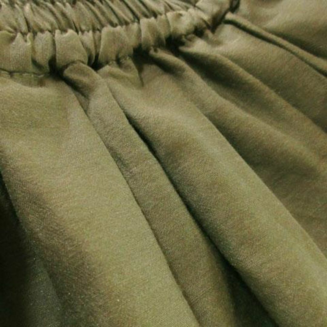 Techichi(テチチ)のテチチ スカート フレア ひざ丈 エアリー M 緑 211125AH2A レディースのスカート(ひざ丈スカート)の商品写真