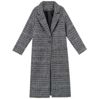 【並行輸入】グレンチェックコート コーディネートしやすい mmhlcoat117d(ロングコート)