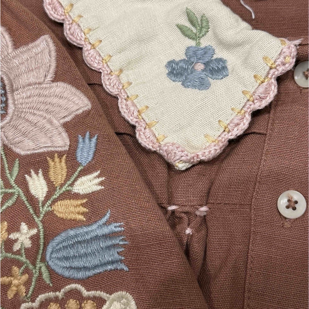 Caramel baby&child (キャラメルベビー&チャイルド)のApolina 刺繍ブラウス　BETTE BLOUSE 3-5y キッズ/ベビー/マタニティのキッズ服女の子用(90cm~)(ブラウス)の商品写真