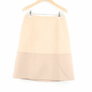 マックスマーラ(Max Mara)の未使用 maxmaraSTUDIO マックスマーラ スカート M ウール カシミヤ ひざ下丈 バイカラー 台形 レディース AT172A30 (ミニスカート)