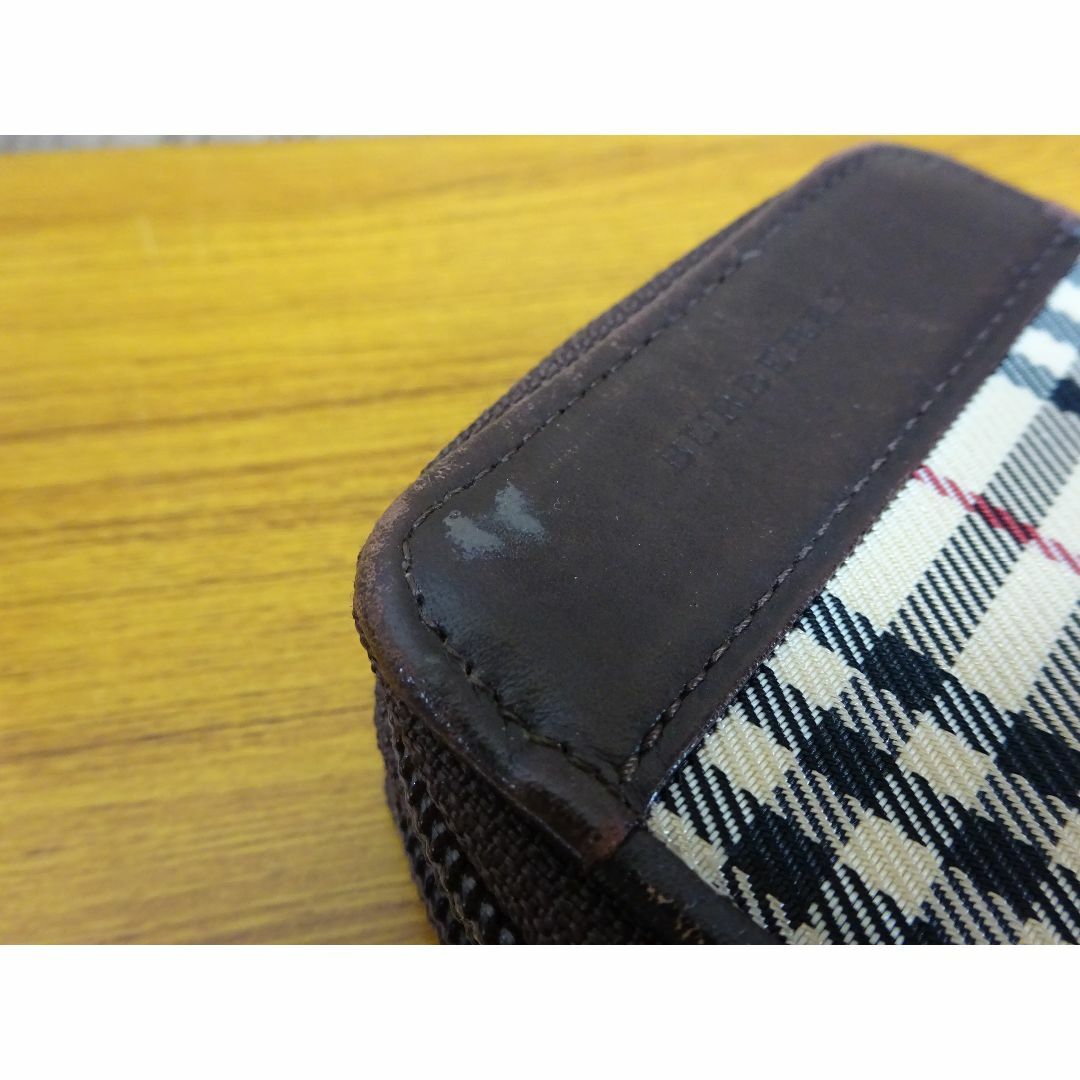 BURBERRY(バーバリー)のK渋114/ BURBERRY 小銭入 ノバチェック レザー キャンバス レディースのファッション小物(コインケース)の商品写真