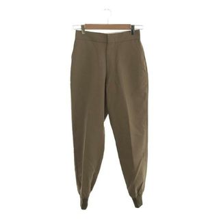 ハイク(HYKE)のHYKE / ハイク | WOOL MOHAIR RIB PANTS ウール モヘア リブ ジョガー パンツ | 1 | ベージュ | レディース(その他)