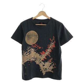 AUSTERE JAPAN KOROMO / オスティアジャパン衣 | クルーネック Tシャツ 夜桜 | S | チャコールグレー | メンズ(Tシャツ/カットソー(半袖/袖なし))