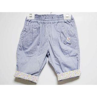 ミキハウス(mikihouse)の【春夏物 新入荷!】‡ミキハウス/mikihouse‡110cm 半端丈パンツ/ロングパンツ/長ズボン ブルー系 裾2way【中古】子供服 キッズ kids 女の子 春夏 bottoms 204042(パンツ/スパッツ)