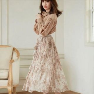 ハーリップトゥ(Her lip to)の【最安値】Pleated Chiffon Long Skirt herlipto(ロングスカート)