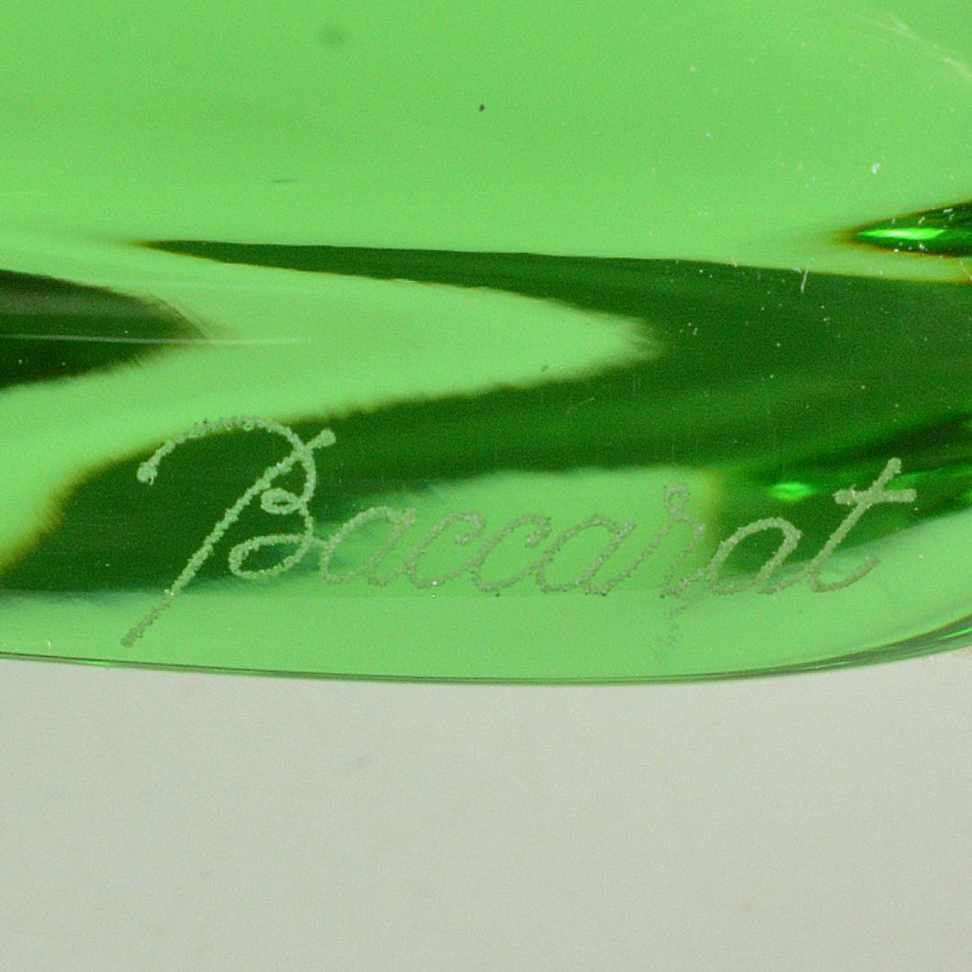 Baccarat(バカラ)のBaccarat　バカラ　カエル　置物　ペーパーウェイト　Y　R6977 エンタメ/ホビーの美術品/アンティーク(ガラス)の商品写真