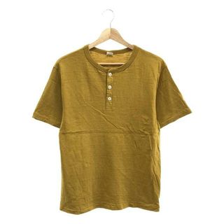 ウエアハウス(WAREHOUSE)のWAREHOUSE / ウエアハウス | ヘンリーネック Tシャツ | M | マスタード系 | メンズ(Tシャツ/カットソー(半袖/袖なし))