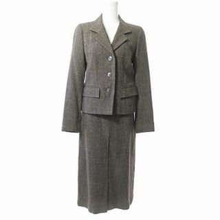 アニエスベー(agnes b.)のアニエスベー ツイード セットアップ スカート スーツ ウール フランス製 38(スーツ)