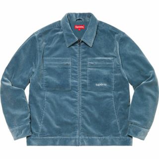 シュプリーム(Supreme)のLサイズ Supreme Corduroy Zip Jacket ブルー(ブルゾン)