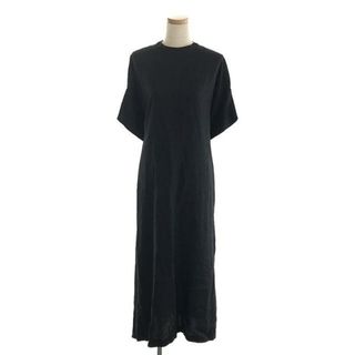 ハイク(HYKE)のHYKE / ハイク | 2022SS | LINEN DRESS リネン ドレス ベルテッド ノースリーブワンピース | 1 | ブラック | レディース(ロングワンピース/マキシワンピース)