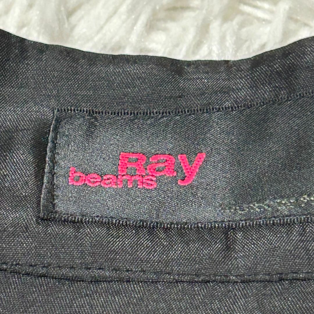 Ray BEAMS(レイビームス)の【訳あり美品】レイビームス シャツ・ブラウス 半袖 黒 FREE ✓4079 レディースのトップス(シャツ/ブラウス(長袖/七分))の商品写真