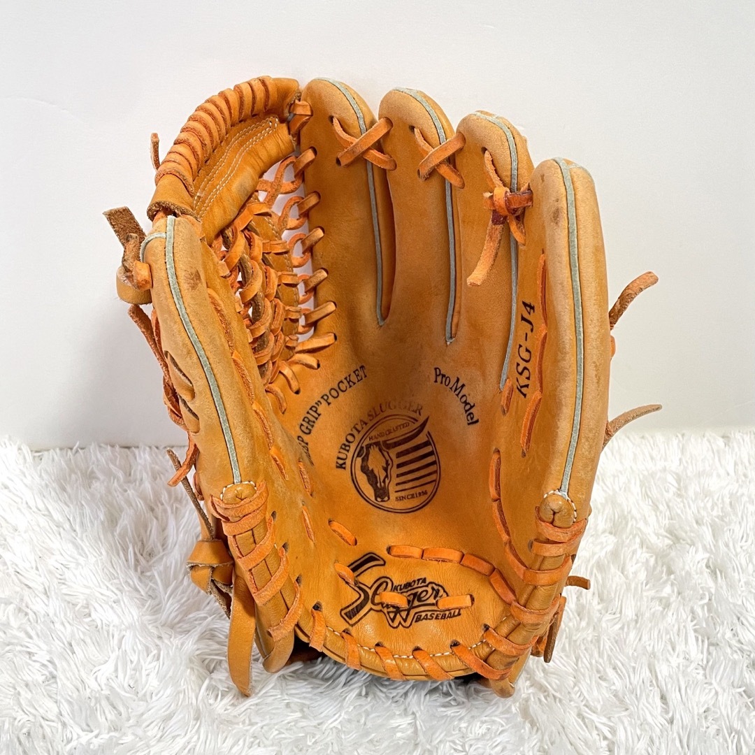 美品】 久保田 スラッガー 少年軟式 グローブ 即戦力 内野 美品】 久保田 スラッガー 少年軟式 グローブ 即戦力 内野