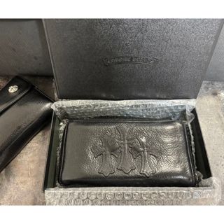 クロムハーツ(Chrome Hearts)の超美品！2020年購入！クロムハーツ セメタリークロスウォレット 財布(長財布)