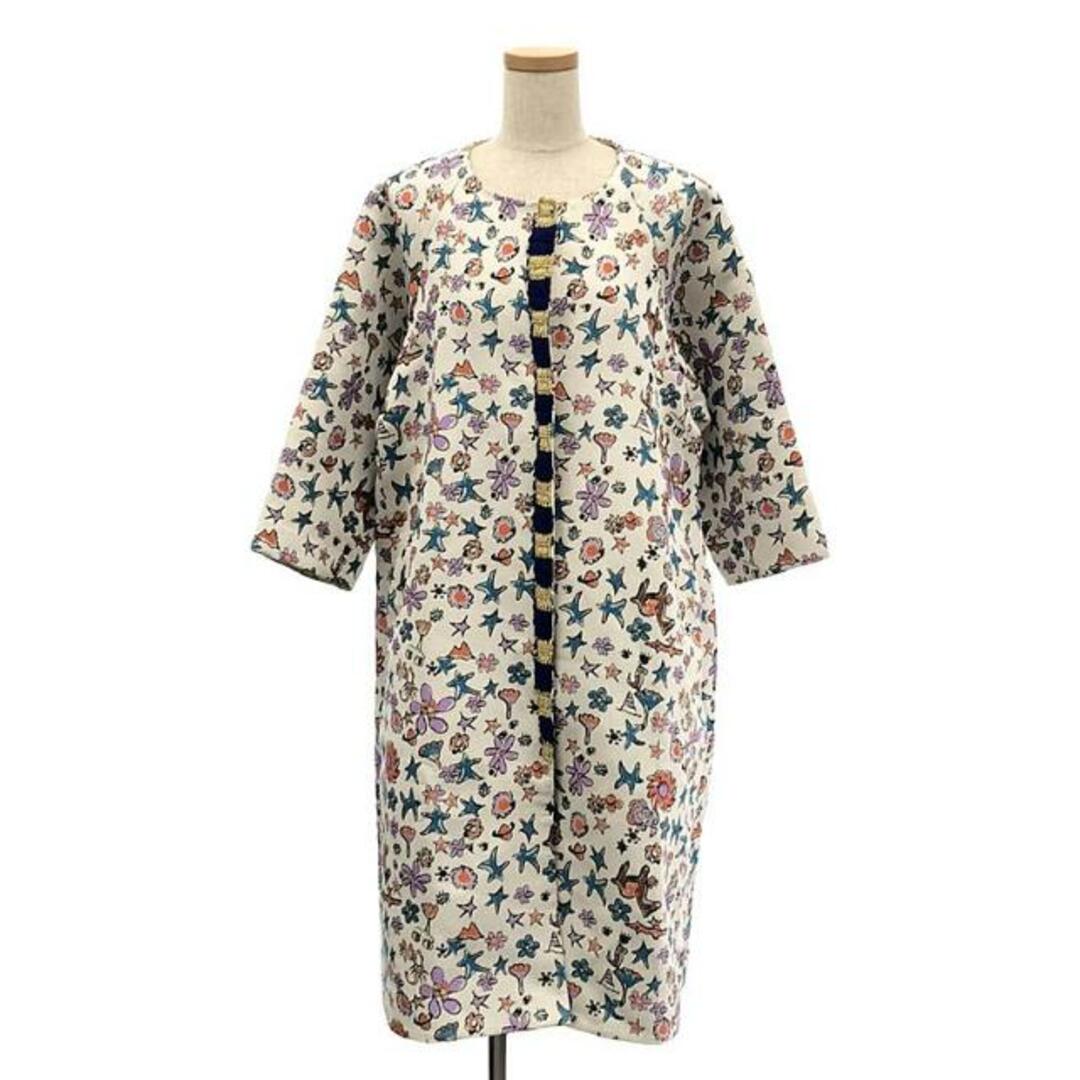 【新品】  tsumori chisato / ツモリチサト | さばくの花ジャガード ノーカラー コート | 2 | マルチカラー | レディース レディースのジャケット/アウター(その他)の商品写真