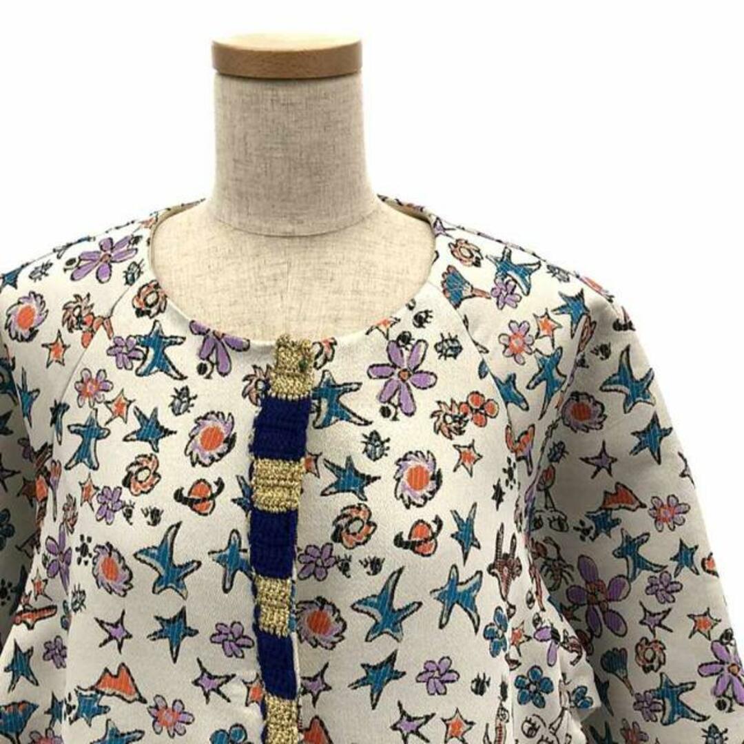 【新品】  tsumori chisato / ツモリチサト | さばくの花ジャガード ノーカラー コート | 2 | マルチカラー | レディース レディースのジャケット/アウター(その他)の商品写真