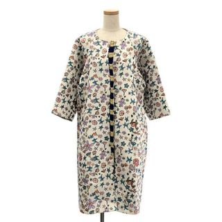 【新品】  tsumori chisato / ツモリチサト | さばくの花ジャガード ノーカラー コート | 2 | マルチカラー | レディース(その他)