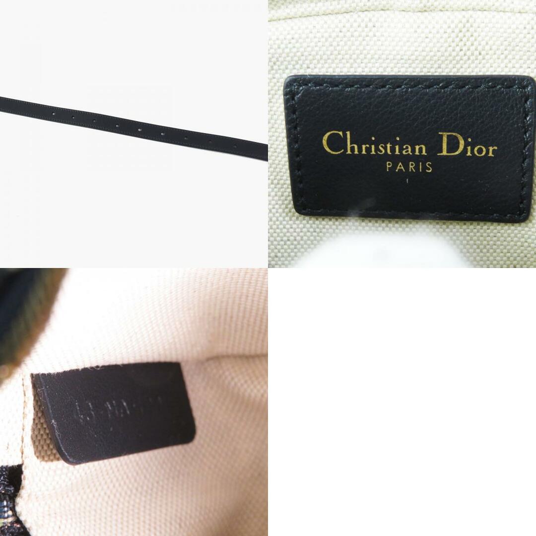 Christian Dior(クリスチャンディオール)の未使用品◎Christian Dior クリスチャンディオール オブリーク キャンバス レザー ベルトバッグ／ウエストバッグ ネイビー ベージュ 保存袋付き イタリア製 レディース レディースのバッグ(ボディバッグ/ウエストポーチ)の商品写真