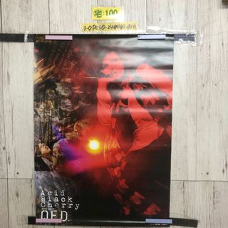 3-◇ポスター Acid Black Cherry 2009 TOUR Q.E.D yasu ABC UP rise 515mm×728mm B2サイズ シミ汚れ・ヤケ有 巻き跡有(その他)